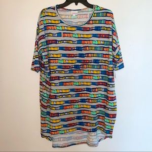 Lularoe Irma High Low Short Sleeve Tee (NEW WITH TAGS) Size: Medium